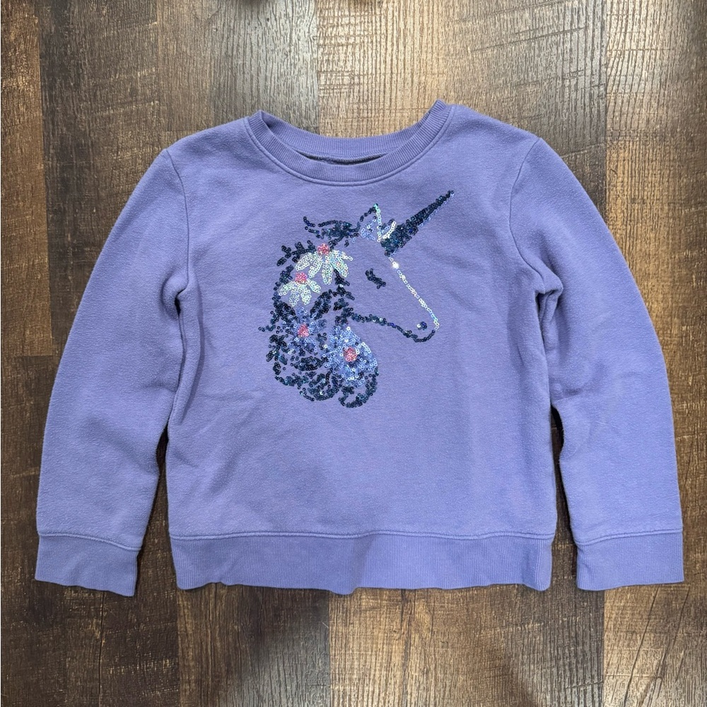 Jumping Beans girls Lavender Unicorn Sweatshirt
